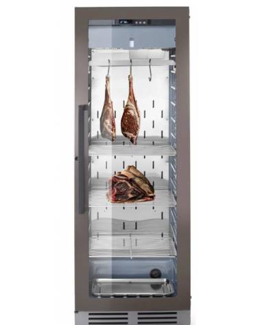 Armadio per la frollatura carne Dry Age con esterno in grigio scuro - capacità Lt. 352  - Intervallo di umidità regolabile: 60-8