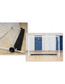 Coppia porte calcetto in alluminio verniciato sezione mm 80 - dimensioni cm 300x200 - Zavorre incluse