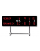 Tabellone elettronico segnapunti tennis per esterno, 452RTX ALPHA, visualizzazione nomi giocatori - cm 240x70 - Console inclusa