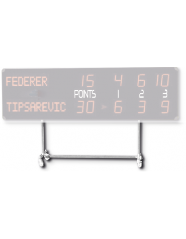 Carrello per sostegno e trasporto tabelloni elettronici segnapunti tennis per esterno