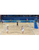 Rete beach volley completa di antenne, omologata FIVB per competizioni