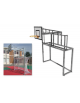 Impianto stazione combinato: porta da calcetto e impianto basket