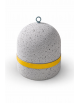 DISSUASORE VERTICALE BASSO IN CEMENTO KG 200 - COLORE GRIGIO PIETRA - FASCIA CATARIFRANGENTE - CM 52x52x52H - Conforme ai CAM
