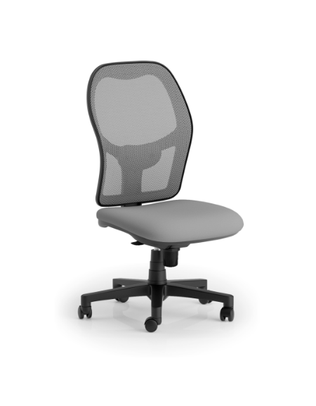 Poltrona schienale alto in rete senza braccioli - Meccanismo sincronizzato con traslatore - CAM