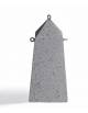 Dissuasore traffico a obelisco in cemento calcestruzzo - Colore grigio pietra - Kg 400 - cm 50x50x110h - Conforme ai CAM