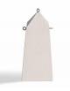 Dissuasore traffico a obelisco in cemento calcestruzzo - Colore bianco pietra - Kg 400 - cm 50x50x110h - Conforme ai CAM