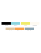 Sedia girevole visitatore monoscocca in polipropilene con base a 5 razze su ruote - sedile imbottito - Certificata CAM