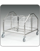 Carrello portapiatti impilati