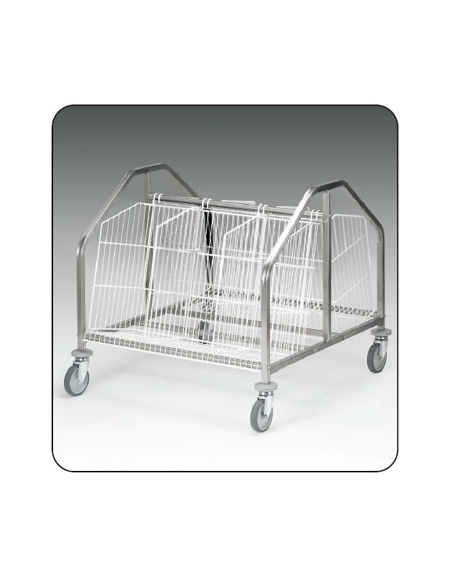 Carrello portapiatti impilati