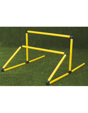 Ostacolo in PVC diametro mm 32, richiudibile con cerniera - altezza regolabile da cm 10 a cm 60