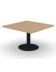 Allungo per tavolo riunione composto con piano in melaminico e struttura a colonna - colori a scelta - cm 140x120x75,5h