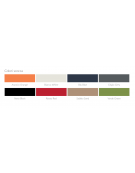 Sedia fissa con telaio a 4 gambe in acciaio cromato e braccioli - Sedile e schienale monoscocca in polipropilene - CAM