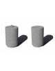 Dissuasore stradale in cemento cilindrico colore Grigio pietra - Diametro cm 35 - Altezza cm 60 - Conforme ai CAM