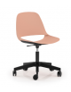 Sedia girevole ed elevabile con base a 5 razze in nylon nero - Sedile e schienale monoscocca in polipropilene - CAM