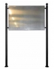 Bacheca in acciaio zincato con pannello in alluminio cm 150x100 - Da inghisare - Larghezza esterna cm 178