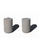 Dissuasore stradale in cemento cilindrico colore Grigio travertino - Diametro cm 35 - Altezza cm 60 - Conforme ai CAM