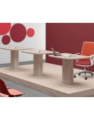 Tavolo conferenza composto in melaminico - colori a scelta - cm 460x75x75h