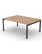 Tavolo riunione con piano melaminico spessore mm 30 e gambe a ponte metalliche - Colori a scelta - cm 180x125x74h