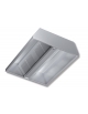 Cappa centrale inox professionale per ristorazione cm 180x180x45h