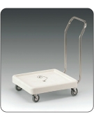 Carrello portacestelli per lavastoviglie con base cm 51x51 e manico - cm 75x58x85h