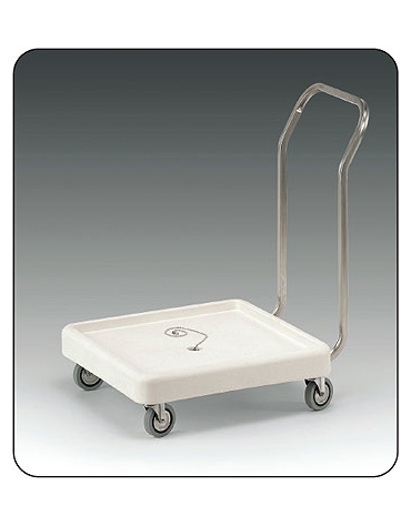 Carrello portacestelli per lavastoviglie con base cm 51x51 e manico - cm 75x58x85h