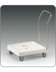 Carrello portacestelli per lavastoviglie con base cm 51x51 e manico - cm 75x58x85h