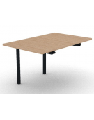 Allungo per tavolo riunione composto con gambe a ponte e piano in melaminico spessore mm 25 - cm 80x125x74h