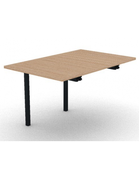 Allungo per tavolo riunione composto con gambe a ponte e piano in melaminico spessore mm 25 - cm 80x125x74h