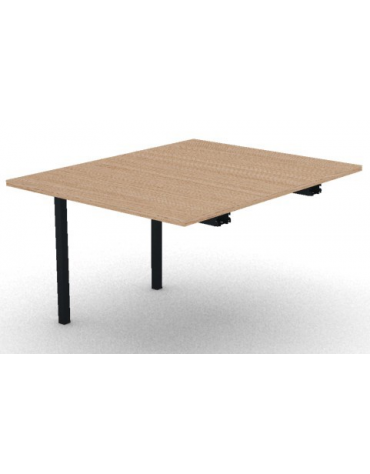 Allungo per tavolo riunione composto con gambe a ponte e piano in melaminico spessore mm 25 - cm 100x125x74h