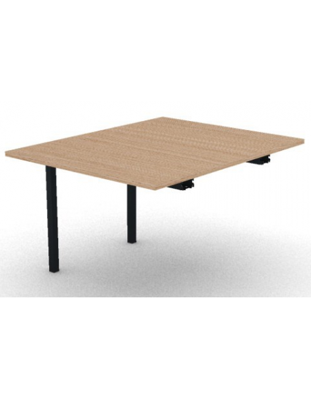 Allungo per tavolo riunione composto con gambe a ponte e piano in melaminico spessore mm 25 - cm 100x125x74h