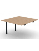 Allungo per tavolo riunione composto con gambe a ponte e piano in melaminico spessore mm 25 - cm 120x125x74h
