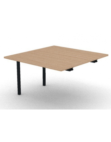 Allungo per tavolo riunione composto con gambe a ponte e piano in melaminico spessore mm 25 - cm 120x125x74h