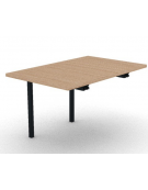 Allungo per tavolo riunione composto con gambe a ponte e piano in melaminico spessore mm 30 - cm 80x125x74,5h