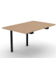 Allungo per tavolo riunione composto con gambe a ponte e piano in melaminico spessore mm 30 - cm 80x125x74,5h