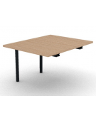 Allungo per tavolo riunione composto con gambe a ponte e piano in melaminico spessore mm 30 - cm 100x125x74,5h