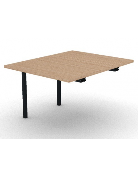 Allungo per tavolo riunione composto con gambe a ponte e piano in melaminico spessore mm 30 - cm 100x125x74,5h