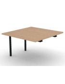 Allungo per tavolo riunione composto con gambe a ponte e piano in melaminico spessore mm 30 - cm 120x125x74,5h