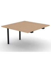 Allungo&nbsp;per tavolo riunione composto con gambe a ponte e piano in melaminico spessore mm 30 - cm 120x125x74,5h