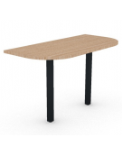 Terminale per tavolo riunione profondità cm 125, piano in melaminico spessore mm 25 e struttura metallica - cm 125x60x74h