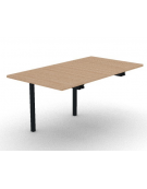 Allungo per tavolo riunione composto con gambe a ponte e piano in melaminico spessore mm 25 - cm 80x145x74h