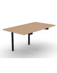  Allungo per tavolo riunione composto con gambe a ponte e piano in melaminico spessore mm 25 - cm 80x145x74h
