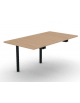 Allungo per tavolo riunione composto con gambe a ponte e piano in melaminico spessore mm 25 - cm 80x145x74h