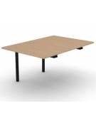 Allungo per tavolo riunione composto con gambe a ponte e piano in melaminico spessore mm 25 - cm 100x145x74h