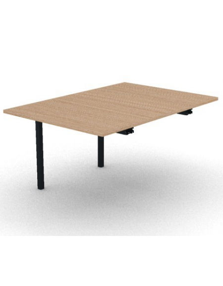 Allungo per tavolo riunione composto con gambe a ponte e piano in melaminico spessore mm 25 - cm 100x145x74h