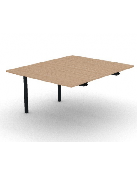 Allungo per tavolo riunione composto con gambe a ponte e piano in melaminico spessore mm 25 - cm 120x145x74h