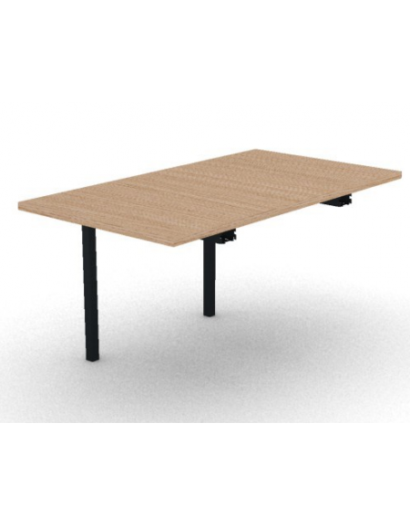 Allungo per tavolo riunione composto con gambe a ponte e piano in melaminico spessore mm 30 - cm 80x145x74,5h