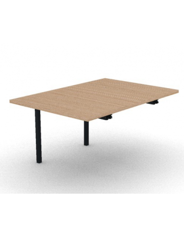Allungo per tavolo riunione composto con gambe a ponte e piano in melaminico spessore mm 30 - cm 100x145x74,5h