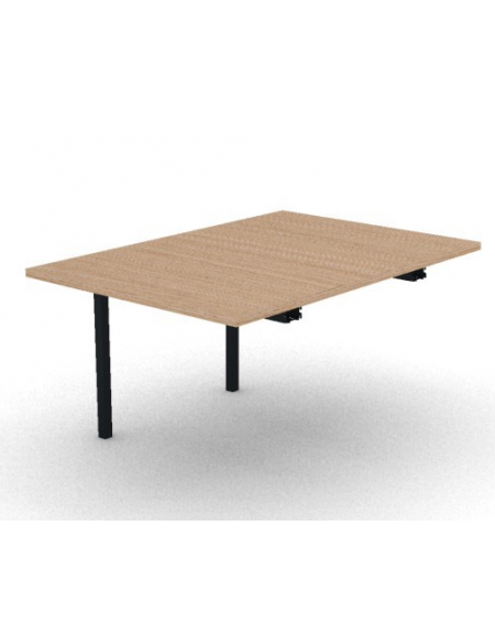 Allungo per tavolo riunione composto con gambe a ponte e piano in melaminico spessore mm 30 - cm 100x145x74,5h