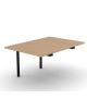 Allungo per tavolo riunione composto con gambe a ponte e piano in melaminico spessore mm 30 - cm 100x145x74,5h