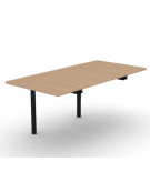 Allungo per tavolo riunione composto con gambe a ponte e piano in melaminico spessore mm 25 - cm 80x165x74h